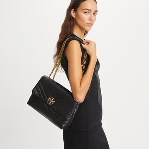 TORY BURCH KIRA CHEVRON CONVERTIBLE SHOULDER BAG NWT